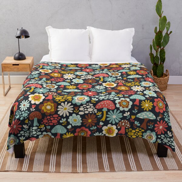 Item preview, Woodland Mushrooms and Wildflowers designed and sold by Carrie Cantwell Art.