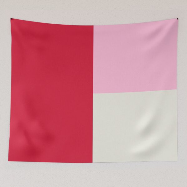 Item preview, RED COTTON CANDY PINK and CREAM 3 CHECKERS designed and sold by RachelMacht.