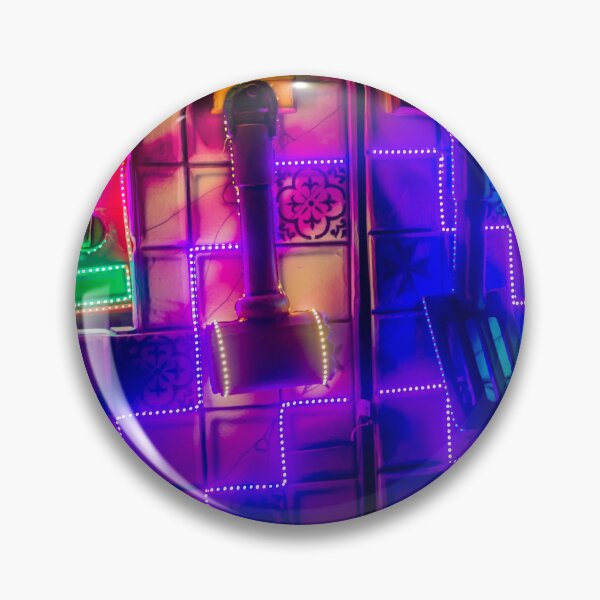 Item preview, Neon Carnival Game Wall With Hanging Hammers and Shovels at Night Fair Attraction designed and sold by Nmallia.