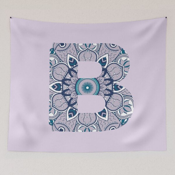 Item preview, Purple Initial B Mandala designed and sold by abirose30.