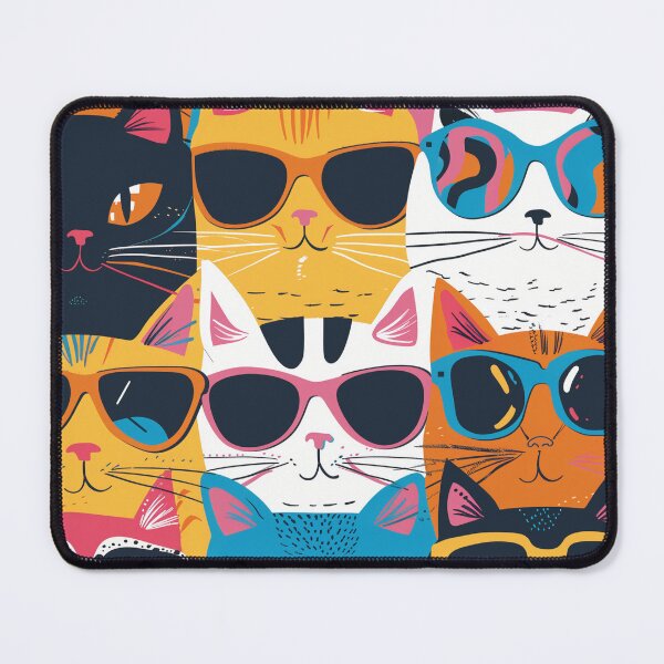 Item preview, Quirky Cats with Sunglasses designed and sold by bubblyrainbow.