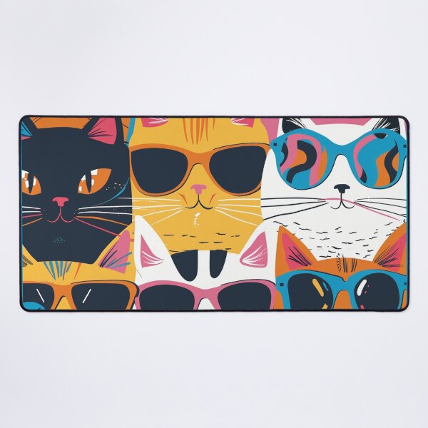 Item preview, Quirky Cats with Sunglasses designed and sold by bubblyrainbow.