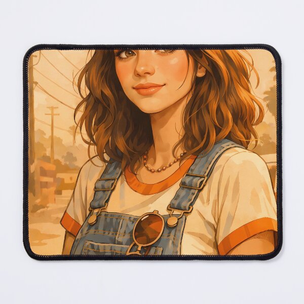 Item preview, Retro Indie Girl Aesthetic Illustration designed and sold by adobtsony.