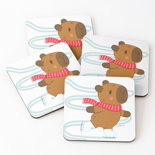 Item preview, Capybara Ice Skating designed and sold by julianamotzko.