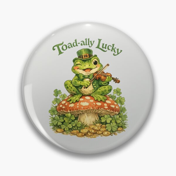 Item preview, Toad-ally Lucky - St. Patrick's Day Frog designed and sold by DigitalGlade.