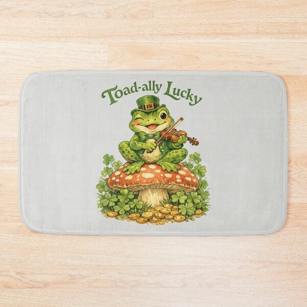 Item preview, Toad-ally Lucky - St. Patrick's Day Frog designed and sold by DigitalGlade.