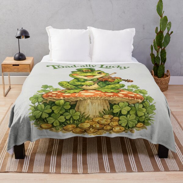 Item preview, Toad-ally Lucky - St. Patrick's Day Frog designed and sold by DigitalGlade.