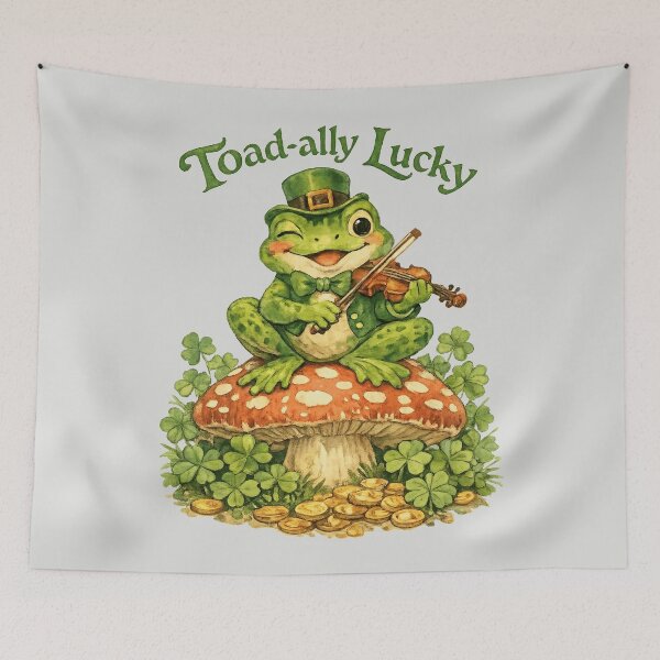 Item preview, Toad-ally Lucky - St. Patrick's Day Frog designed and sold by DigitalGlade.