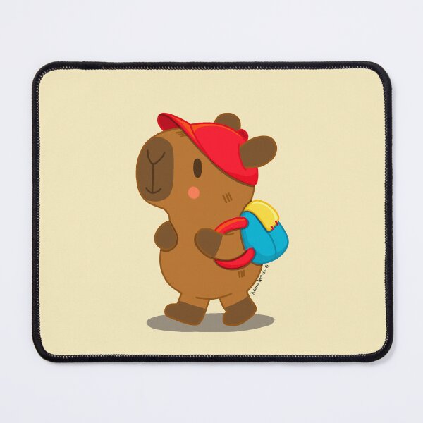 Item preview, Capybara with backpack designed and sold by julianamotzko.