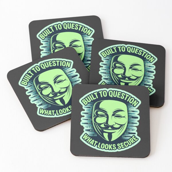 Item preview, Hacker Mask Badge – Built to Question designed and sold by TheNerdSociety.