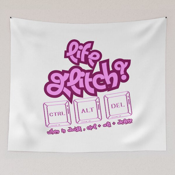 Item preview, Life Glitch with Ctrl Alt Del keys designed and sold by MWShirtDesign.