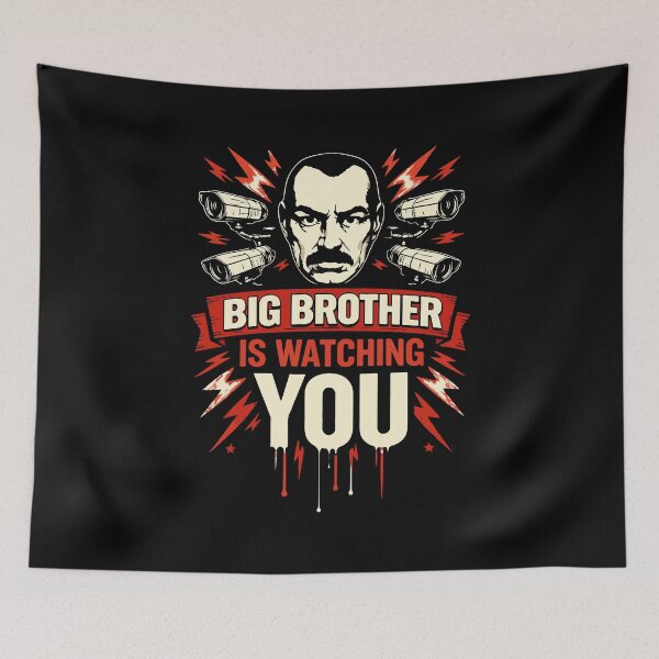 Item preview, Big brother is watching you. 1984 - George Orwell 3 designed and sold by storelibertys.