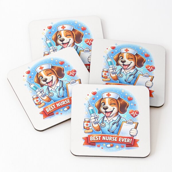 Item preview, Best Nurse Ever Dog - Cute Puppy Nurse Design designed and sold by Nature's Palette.