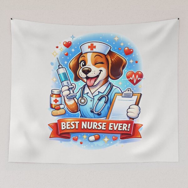 Item preview, Best Nurse Ever Dog - Cute Puppy Nurse Design designed and sold by Nature's Palette.