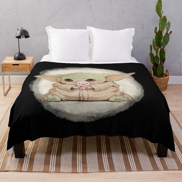 Item preview, BABY YODA WITH PIGLET designed and sold by LIS AND MELIVERSO.