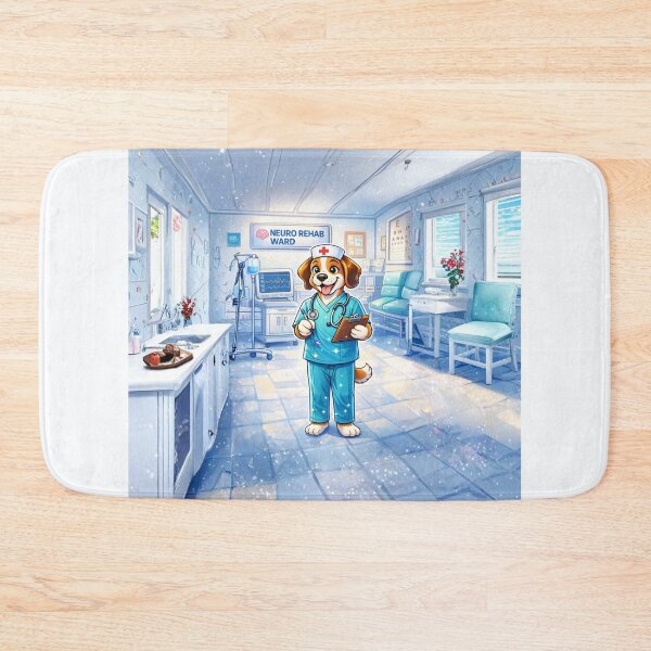 Item preview, Neuro Rehab Nurse Dog - Cute Male Puppy RN in Neuro Ward designed and sold by Nature's Palette.