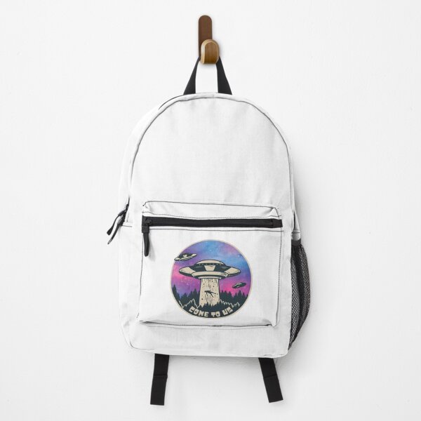 Item preview, UFO abduction in the forest with alien spaceship designed and sold by MWShirtDesign.