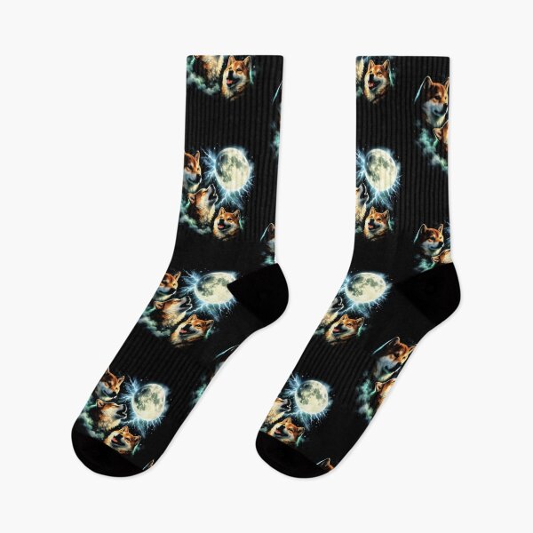 Item preview, Shiba Inu Howling at the Moon Graphic – Celestial Dog Art designed and sold by Blok45.