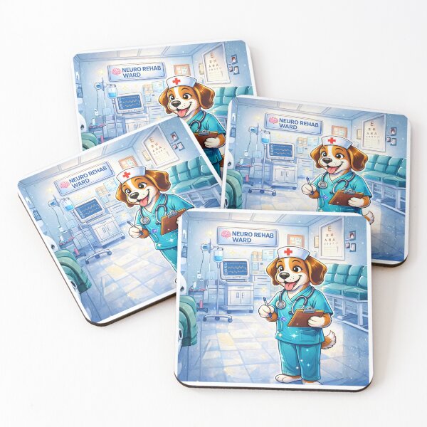 Item preview,  Neuro Rehab Nurse Dog - Cute Male Puppy RN in Neuro Ward designed and sold by Nature's Palette.