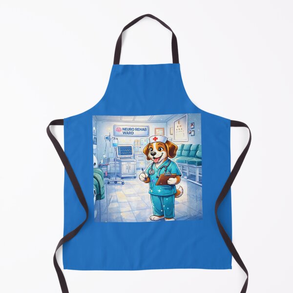 Item preview, Neuro Rehab Nurse Dog - Cute Male Puppy RN in Neuro Ward designed and sold by Nature's Palette.