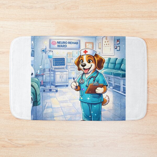 Item preview,  Neuro Rehab Nurse Dog - Cute Male Puppy RN in Neuro Ward designed and sold by Nature's Palette.
