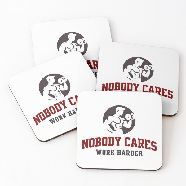 Item preview, Nobody Cares Work Harder Minimal Gym Icon designed and sold by HumansStuck12.