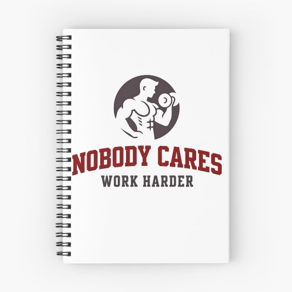Item preview, Nobody Cares Work Harder Minimal Gym Icon designed and sold by HumansStuck12.