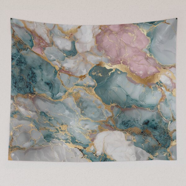 Item preview, Pastel marble in rose and petrol. designed and sold by Letteraddicted.
