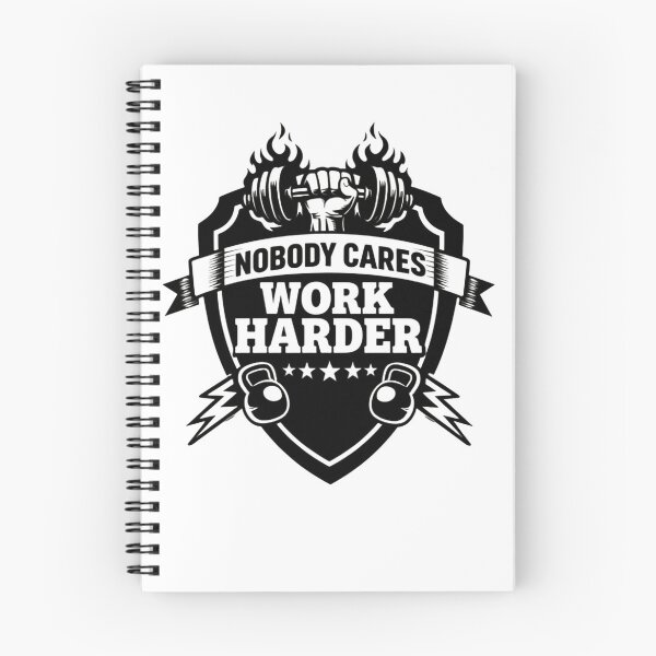 Item preview, Nobody Cares Work Harder Monochrome Crest Strength designed and sold by HumansStuck12.