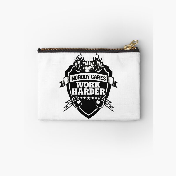Item preview, Nobody Cares Work Harder Monochrome Crest Strength designed and sold by HumansStuck12.