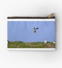 Puffin Coming into Land Studio Pouch