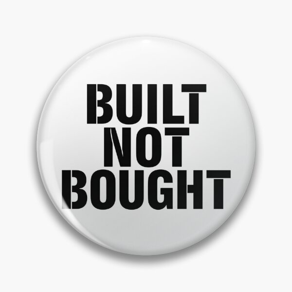 Item preview, Built Not Bought Gym Motivation Statement designed and sold by Katzpy.