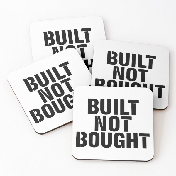 Item preview, Built Not Bought Gym Motivation Statement designed and sold by Katzpy.