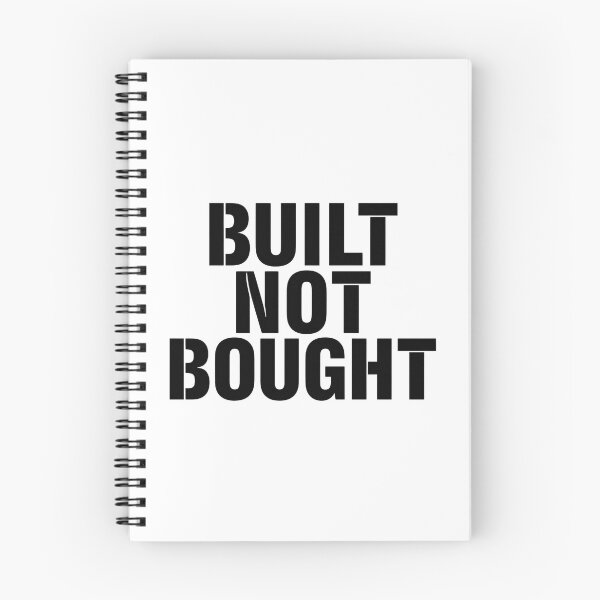 Item preview, Built Not Bought Gym Motivation Statement designed and sold by Katzpy.