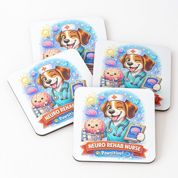 Item preview, Neuro Rehab Nurse Dog - Cute Male Puppy RN in Neuro Ward designed and sold by Nature's Palette.