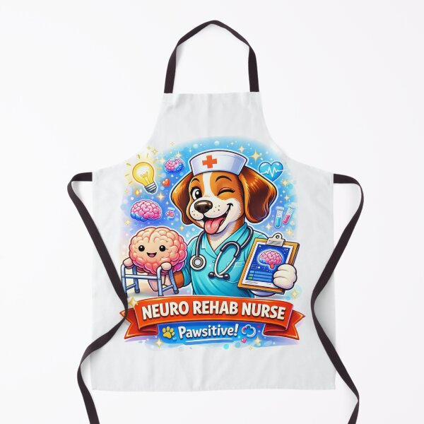 Item preview, Neuro Rehab Nurse Dog - Cute Male Puppy RN in Neuro Ward designed and sold by Nature's Palette.