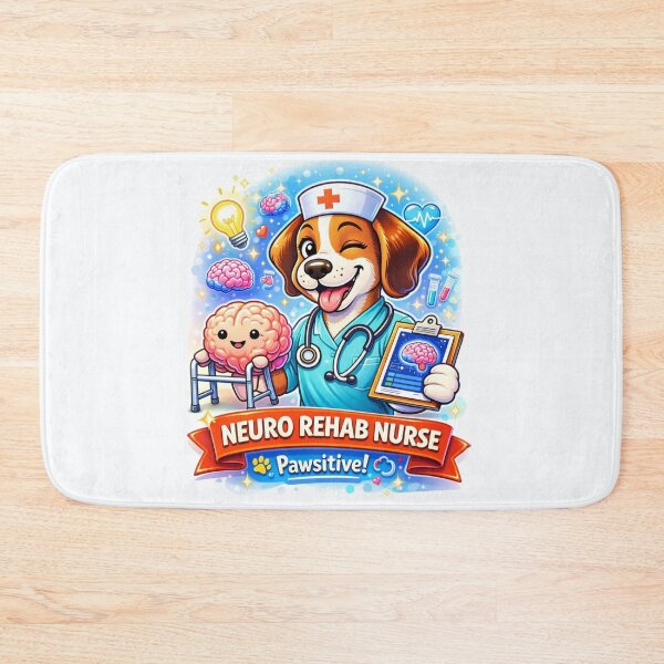 Item preview, Neuro Rehab Nurse Dog - Cute Male Puppy RN in Neuro Ward designed and sold by Nature's Palette.