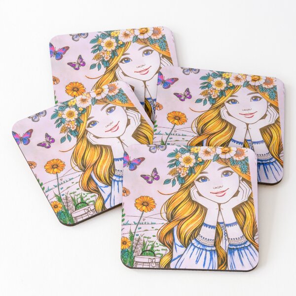 Item preview, Elora playing outside designed and sold by Wild Rose Colors.