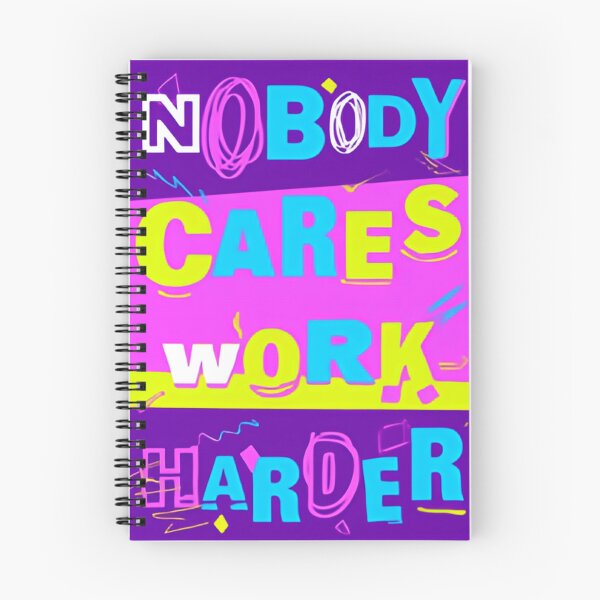 Item preview, Nobody Cares Work Harder Retro Color Block Typography designed and sold by HumansStuck12.