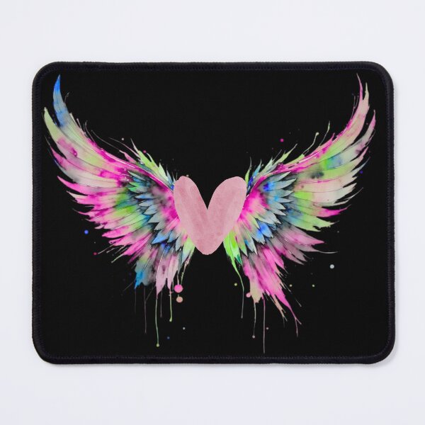 Item preview, Neon Angel Wings Watercolor Splash Colorful designed and sold by Daughter of a King Designs.