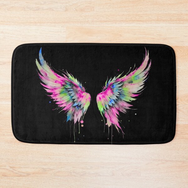 Item preview, Neon Angel Wings Watercolor Splash Colorful designed and sold by Daughter of a King Designs.