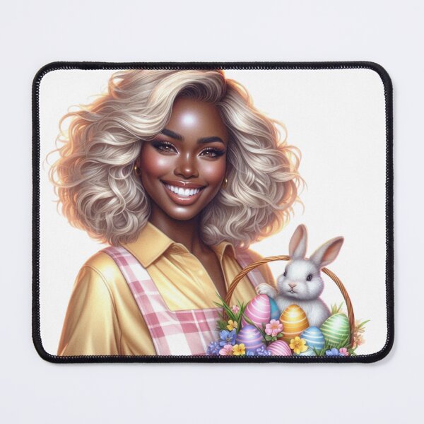 Item preview, Easter black woman design, Easter Afro Girl, Cute black girl, Spring Easter Sublimation. designed and sold by gabrielakrall.