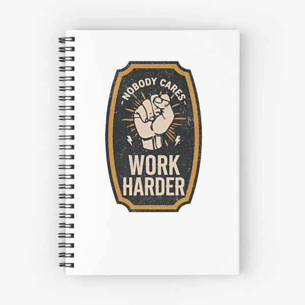 Item preview, Nobody Cares Work Harder Classic Gold Shield Emblem designed and sold by HumansStuck12.