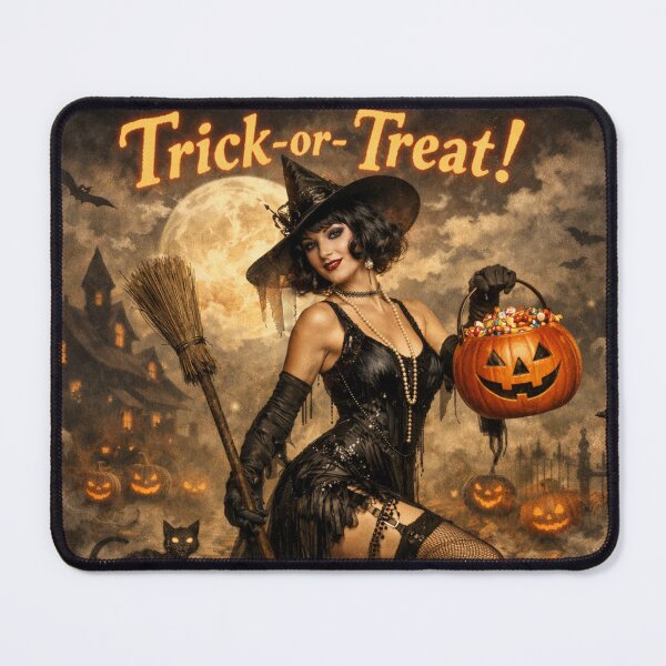 Item preview, Moonlit Mischief: Trick-or-Treat Enchantress designed and sold by Edenglow Prints & Peculiars.