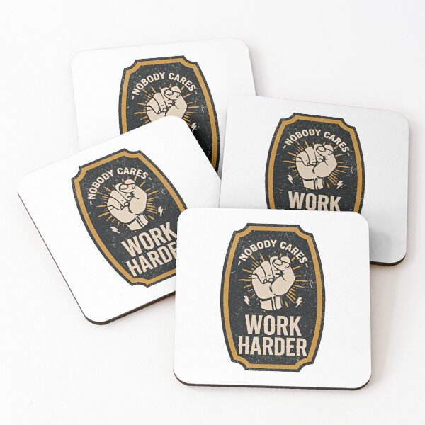 Item preview, Nobody Cares Work Harder Classic Gold Shield Emblem designed and sold by HumansStuck12.