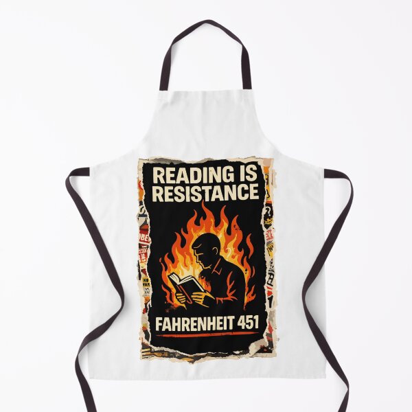 Item preview, Reading is resistance. Farenheit 451 - Ray Bradbury 2 designed and sold by storelibertys.