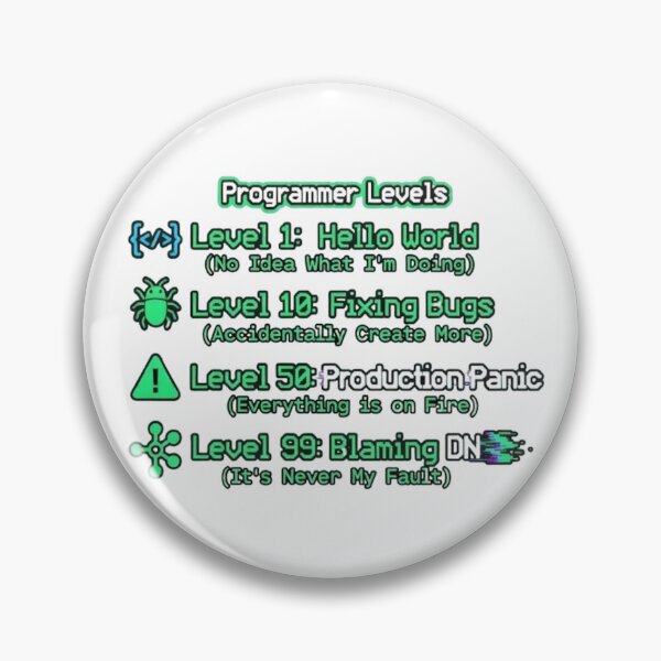 Item preview, Programmer Levels: Funny Coding Stats Panel designed and sold by S0kar.
