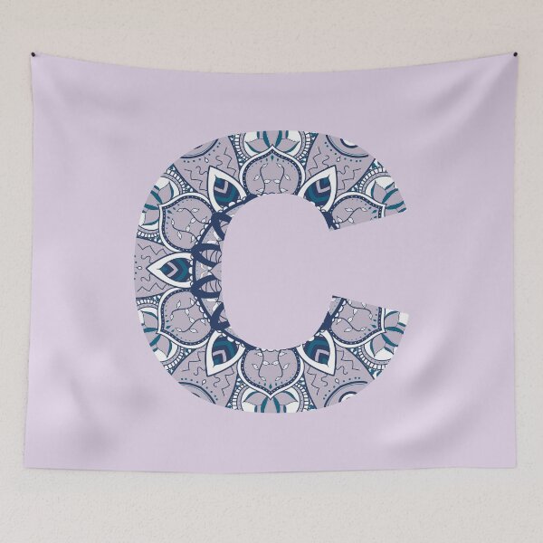 Item preview, Purple Initial C Mandala designed and sold by abirose30.