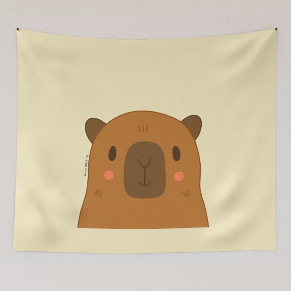 Item preview, Cute Capybara Close Up designed and sold by julianamotzko.