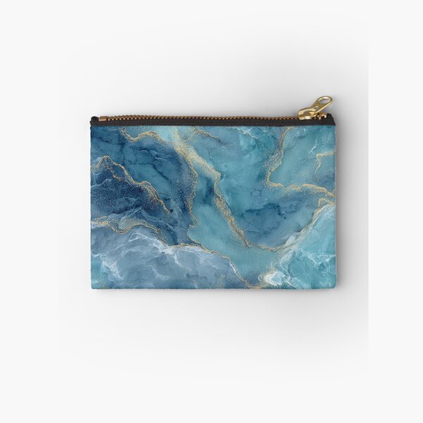 Item preview, Aquamarine marble with gold veins designed and sold by Letteraddicted.